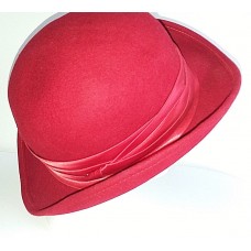 HAT Derby Mujers Red With Band Bowler Derby Church Dress Hat Unbranded  eb-45421113